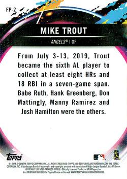 2020 Topps Chrome - Topps Fire NBCD Preview #FP-2 Mike Trout Back