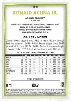 2020 Topps Chrome - Topps Gallery NBCD Preview #GP-2 Ronald Acuña Jr. Back