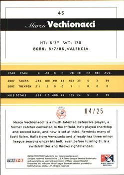 2008 TriStar PROjections - Reflectives Yellow #45 Marcos Vechionacci Back