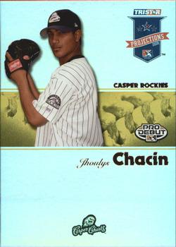 2008 TriStar PROjections - Reflectives Yellow #71 Jhoulys Chacin Front