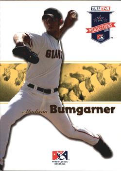 2008 TriStar PROjections - Yellow #73 Madison Bumgarner Front