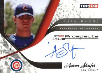 2008 TriStar Prospects Plus - Farm Hands Autographs #FH-AS Aaron Shafer Front