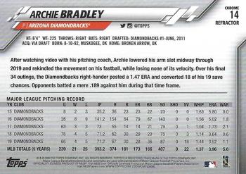 2020 Topps Chrome - Sepia Refractor #14 Archie Bradley Back