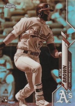 2020 Topps Chrome - Sepia Refractor #23 Seth Brown Front