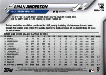 2020 Topps Chrome - Sepia Refractor #146 Brian Anderson Back