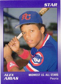 1989 Star Midwest League All-Stars #1 Alex Arias Front