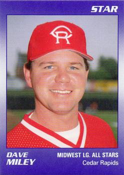 1989 Star Midwest League All-Stars #23 Dave Miley Front
