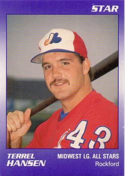 1989 Star Midwest League All-Stars #34 Terrel Hansen Front