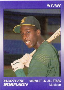 1989 Star Midwest League All-Stars #48 Marteese Robinson Front