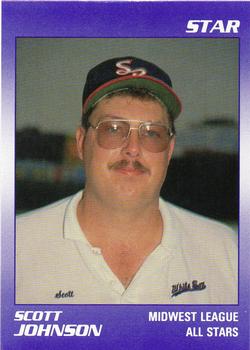 1989 Star Midwest League All-Stars #56 Scott Johnson Front