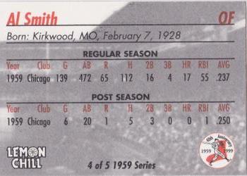 1999 Lemon Chill Chicago White Sox - 1959 Series #4 Al Smith Back