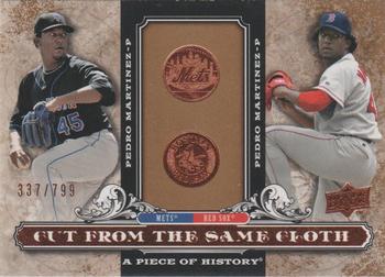 2008 Upper Deck A Piece of History - Cut From the Same Cloth #CSC-PM Pedro Martinez / Pedro Martinez Front