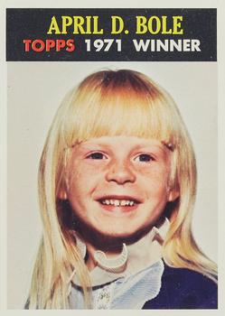 1972 Topps Winners #NNO April D. Bole Front