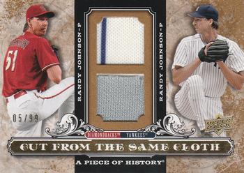 2008 Upper Deck A Piece of History - Cut From the Same Cloth Dual Jersey #CSC-RJ Randy Johnson Front