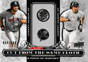 2008 Upper Deck A Piece of History - Cut From the Same Cloth Silver #CSC-DD Johnny Damon / Johnny Damon Front