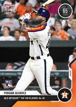 2020 Topps Now MLB Network's Top 100 - Orange #MN65 Yordan Alvarez Front
