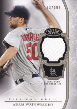 2013 Topps Tier One - Relics #TOR-AW Adam Wainwright Front