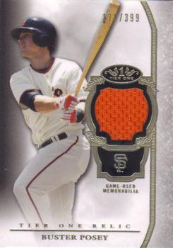 2013 Topps Tier One - Relics #TOR-BP Buster Posey Front