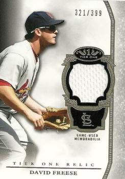 2013 Topps Tier One - Relics #TOR-DF David Freese Front