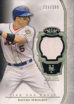 2013 Topps Tier One - Relics #TOR-DW David Wright Front
