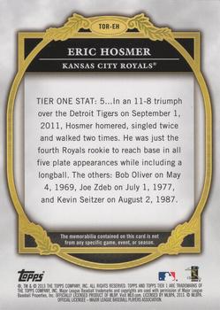 2013 Topps Tier One - Relics #TOR-EH Eric Hosmer Back