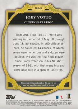2013 Topps Tier One - Relics #TOR-JV Joey Votto Back