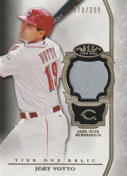 2013 Topps Tier One - Relics #TOR-JV Joey Votto Front