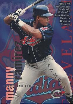 1996 Circa - Promotional Samples #37 Manny Ramirez Front