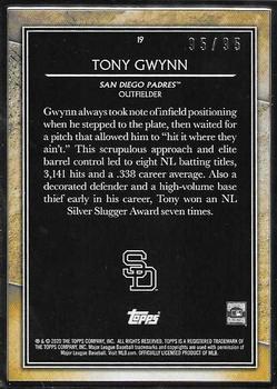 2020 Topps Transcendent Collection #19 Tony Gwynn Back