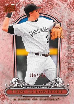 2008 Upper Deck A Piece of History - Red #30 Troy Tulowitzki Front