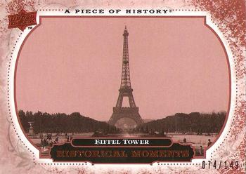 2008 Upper Deck A Piece of History - Red #167 Eiffel Tower Front