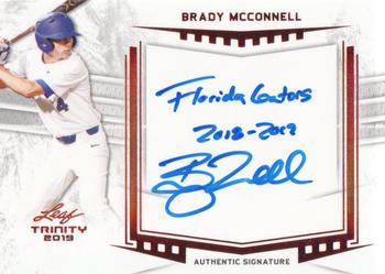 2019 Leaf Trinity - Signature #A-BM2 Brady McConnell Front