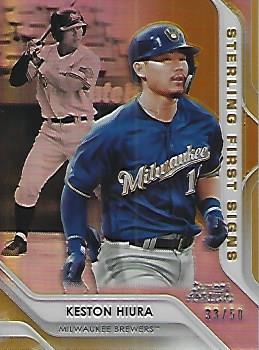 2020 Bowman Sterling - Sterling First Signs Gold #SFS-KH Keston Hiura Front