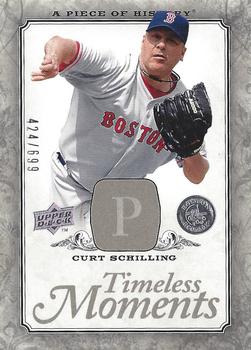 2008 Upper Deck A Piece of History - Timeless Moments #TM-9 Curt Schilling Front