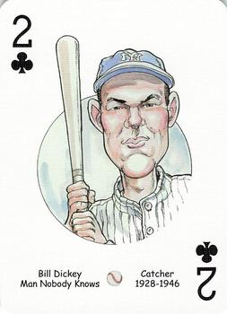 2005 Hero Decks New York Yankees Baseball Heroes Playing Cards (1st Edition) #2♣ Bill Dickey Front