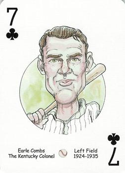 2005 Hero Decks New York Yankees Baseball Heroes Playing Cards (1st Edition) #7♣ Earle Combs Front