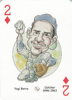 2005 Hero Decks New York Yankees Baseball Heroes Playing Cards (1st Edition) #2♦ Yogi Berra Front