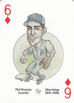 2005 Hero Decks New York Yankees Baseball Heroes Playing Cards (1st Edition) #6♦ Phil Rizzuto Front