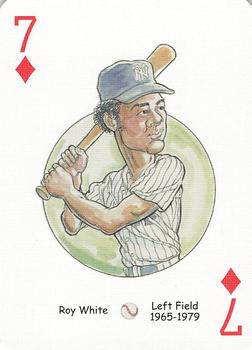 2005 Hero Decks New York Yankees Baseball Heroes Playing Cards (1st Edition) #7♦ Roy White Front