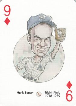 2005 Hero Decks New York Yankees Baseball Heroes Playing Cards (1st Edition) #9♦ Hank Bauer Front