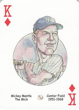 2005 Hero Decks New York Yankees Baseball Heroes Playing Cards (1st Edition) #K♦ Mickey Mantle Front