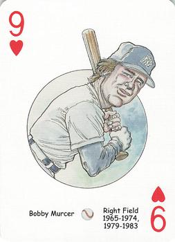 2005 Hero Decks New York Yankees Baseball Heroes Playing Cards (1st Edition) #9♥ Bobby Murcer Front