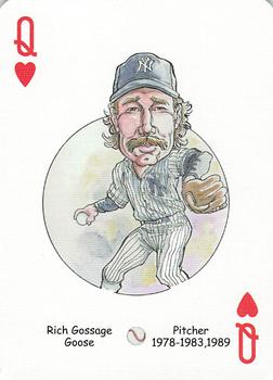 2005 Hero Decks New York Yankees Baseball Heroes Playing Cards (1st Edition) #Q♥ Rich Gossage Front