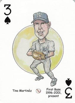 2005 Hero Decks New York Yankees Baseball Heroes Playing Cards (1st Edition) #3♠ Tino Martinez Front