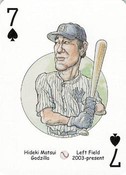 2005 Hero Decks New York Yankees Baseball Heroes Playing Cards (1st Edition) #7♠ Hideki Matsui Front