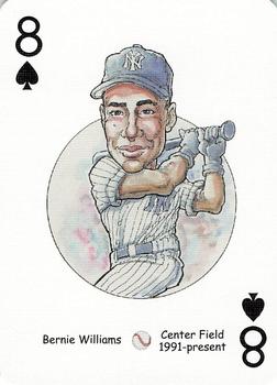 2005 Hero Decks New York Yankees Baseball Heroes Playing Cards (1st Edition) #8♠ Bernie Williams Front