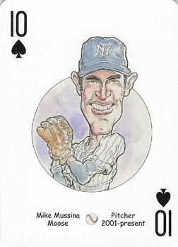 2005 Hero Decks New York Yankees Baseball Heroes Playing Cards (1st Edition) #10♠ Mike Mussina Front