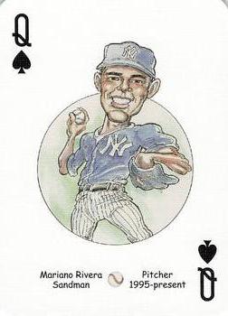 2005 Hero Decks New York Yankees Baseball Heroes Playing Cards (1st Edition) #Q♠ Mariano Rivera Front