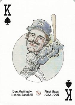 2005 Hero Decks New York Yankees Baseball Heroes Playing Cards (1st Edition) #K♠ Don Mattingly Front