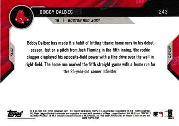 2020 Topps Now - Blue #243 Bobby Dalbec Back